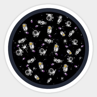 Sci Fi Animals in Space Sticker